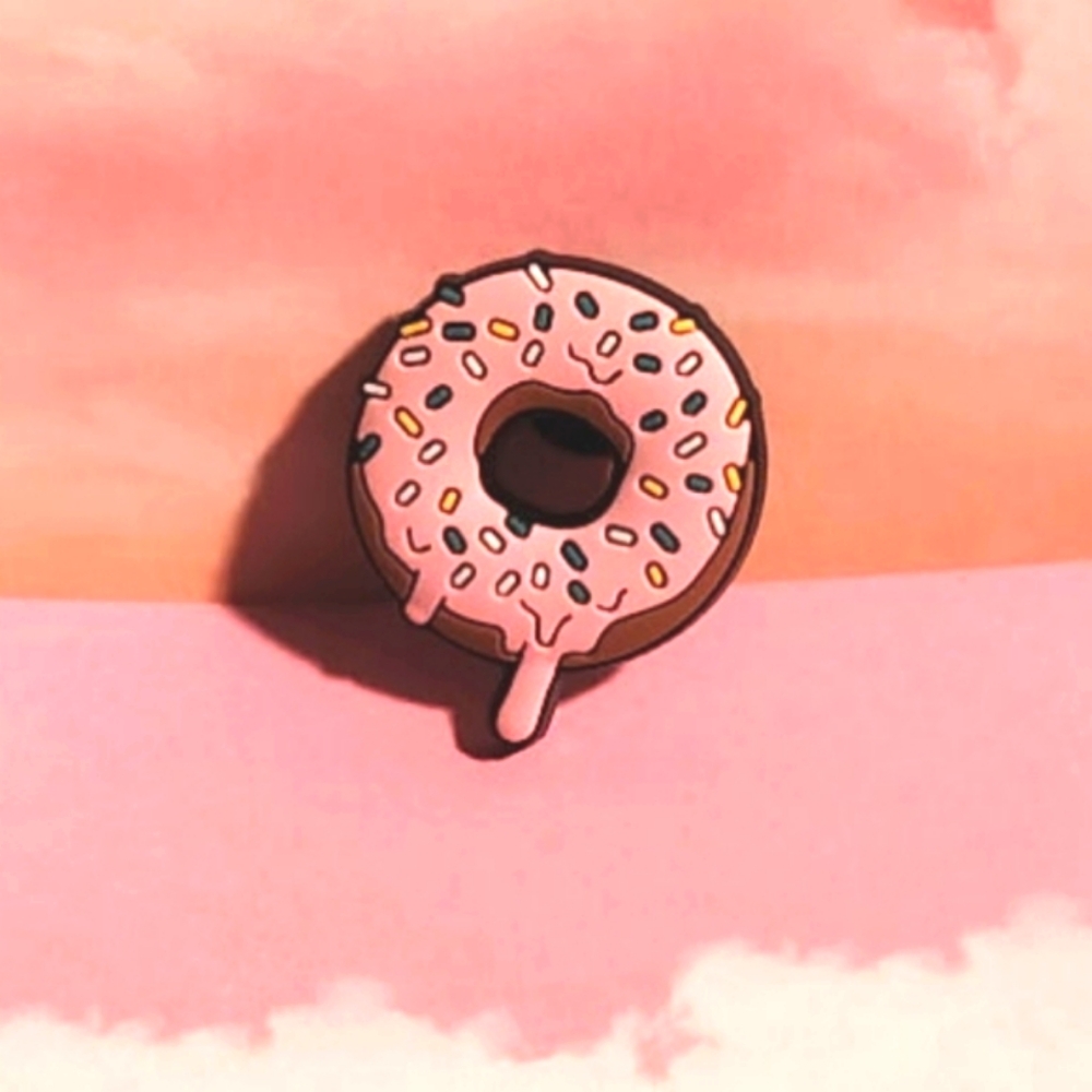 3/$10 Pink Sprinkle Donut Croc Charm